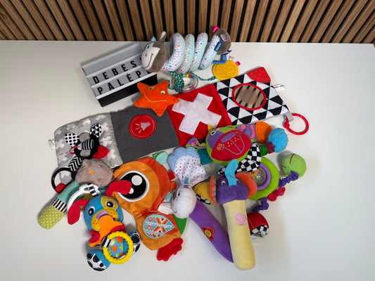 🧸 Sensorinių žaislų rinkinys kūdikiui