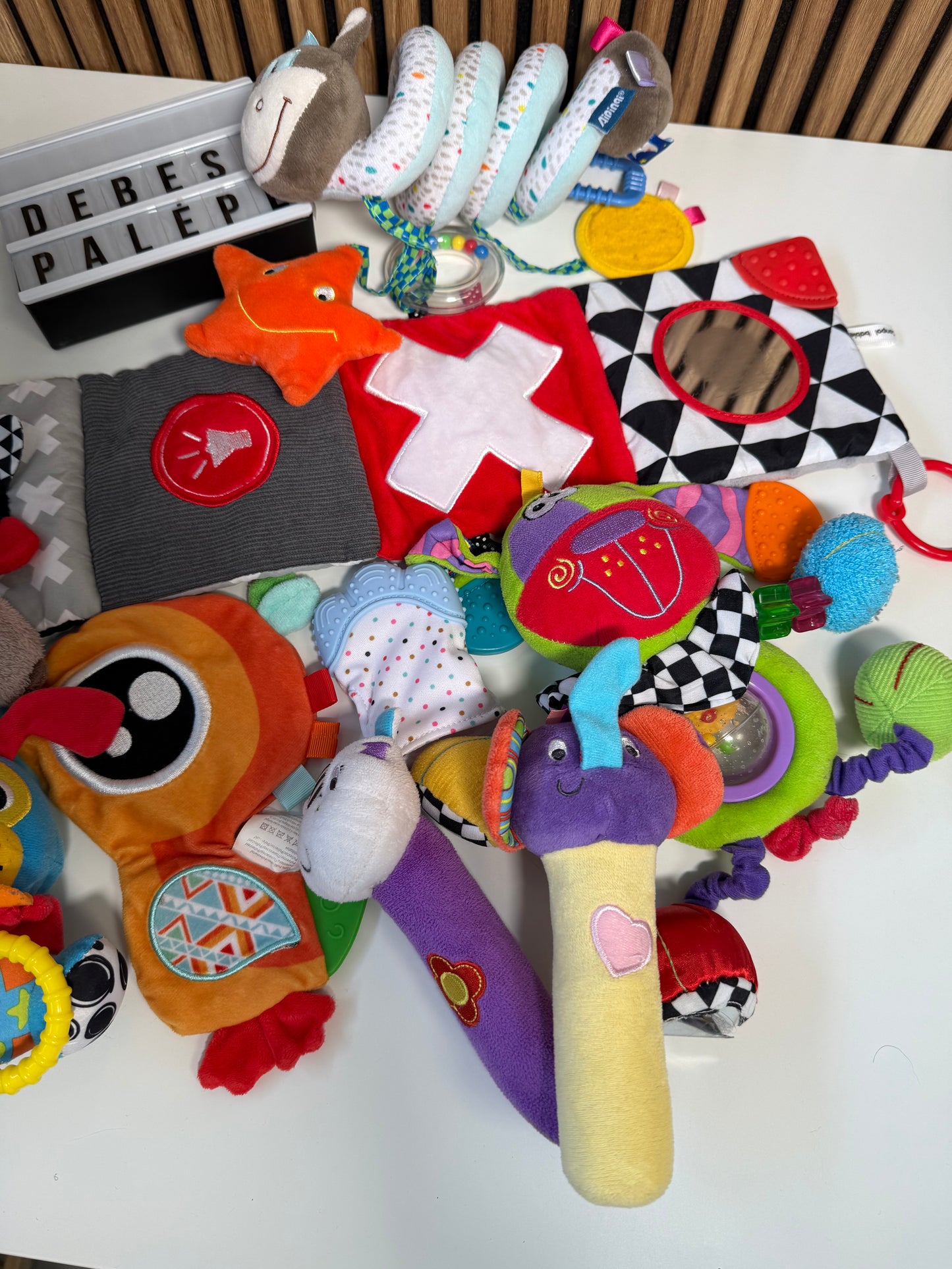 🧸 Sensorinių žaislų rinkinys kūdikiui