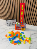 🚂 Spalvotas muzikinis traukinukas su kaladėlėmis