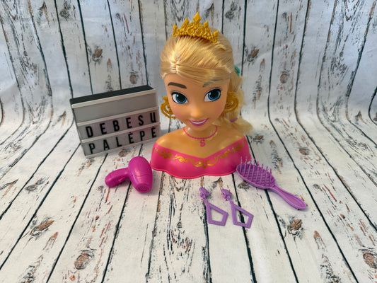 👑💖 Princesės šukuosenų galva su priedais