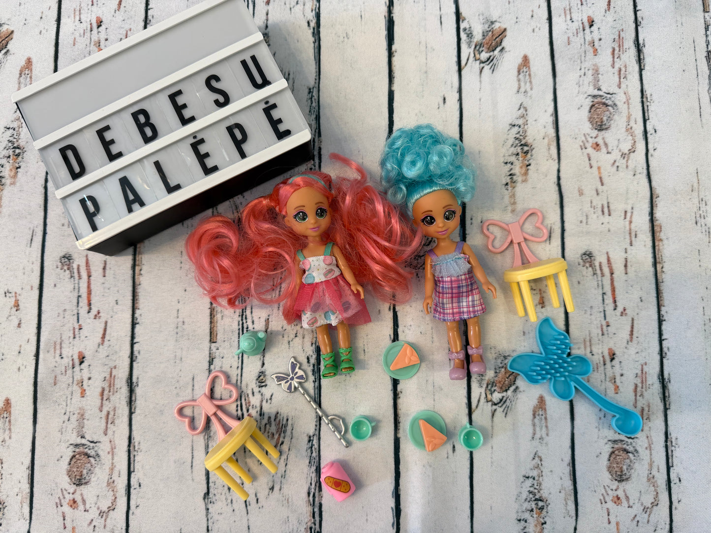 Spalvingų draugių lėlyčių rinkinys 👭🌈