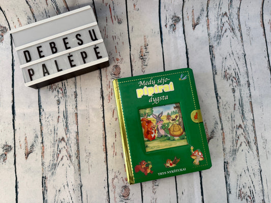 Medų sėjo pipirai dygsta vaikiška pasakų knygelė 🌳📚