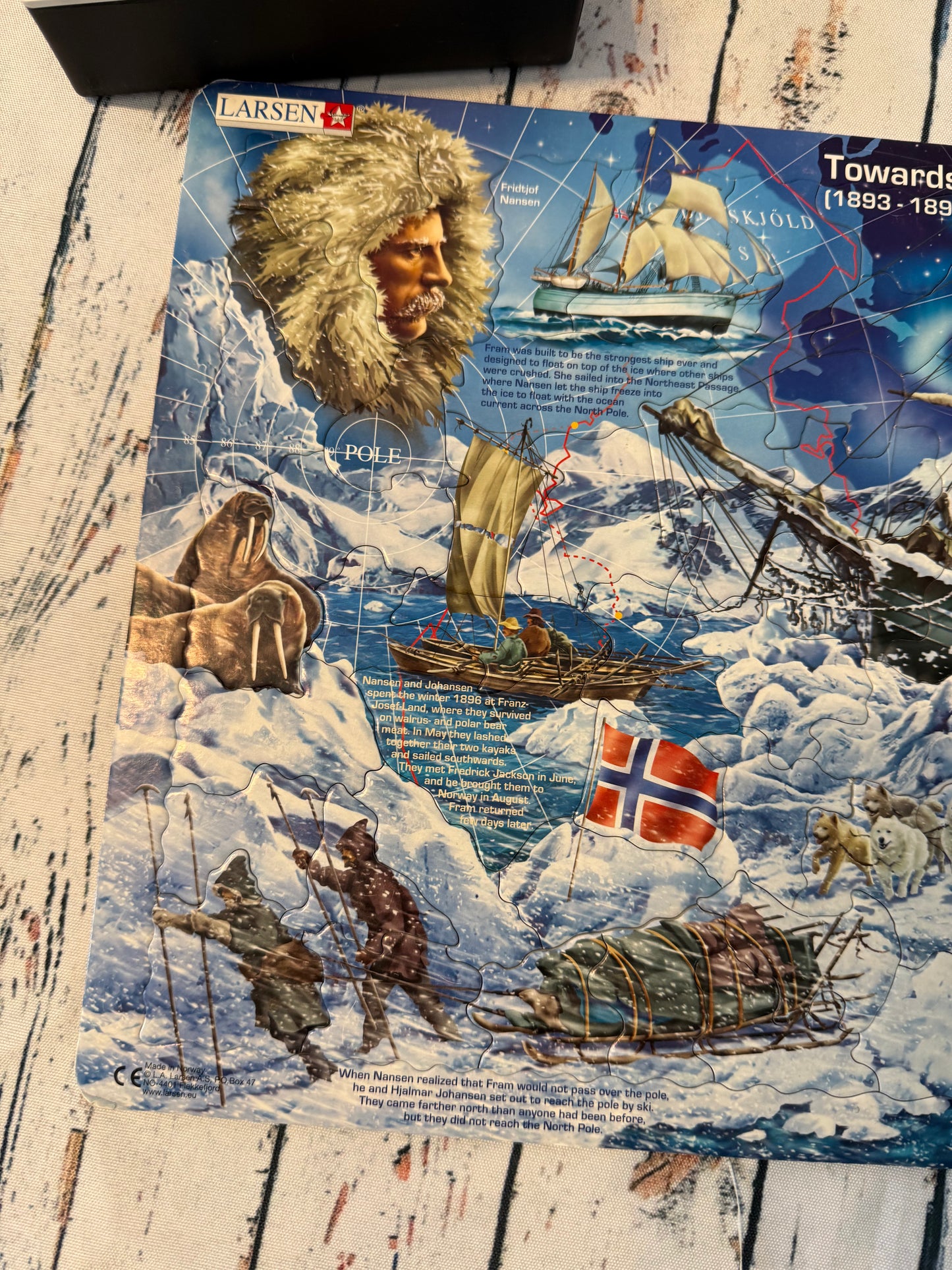 Larsen dėlionė Towards the North Pole edukacinė dėlionė 🧩❄️
