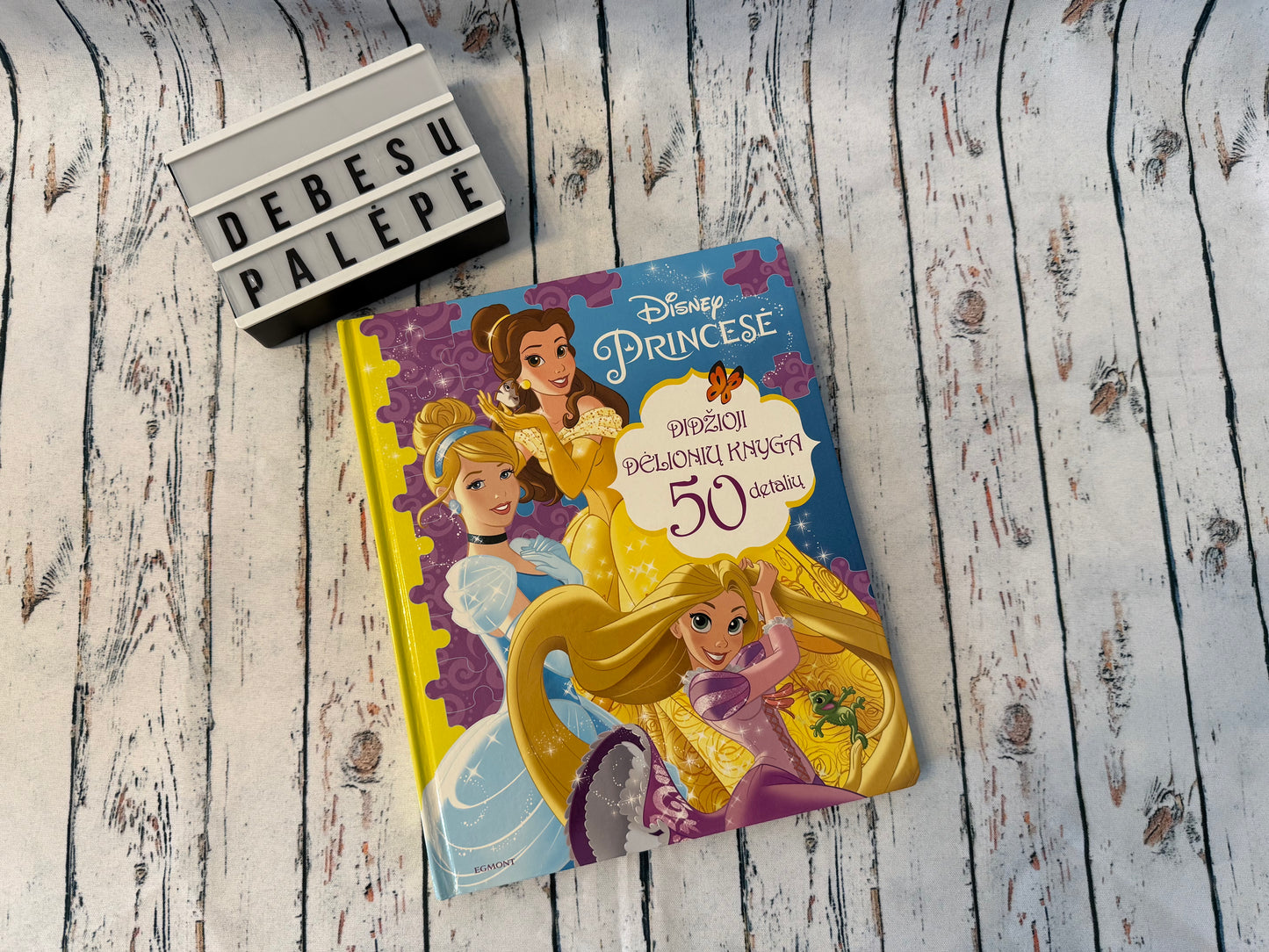 Disney Princesė didžioji dėlionių knyga su 50 detalių 🧩👑