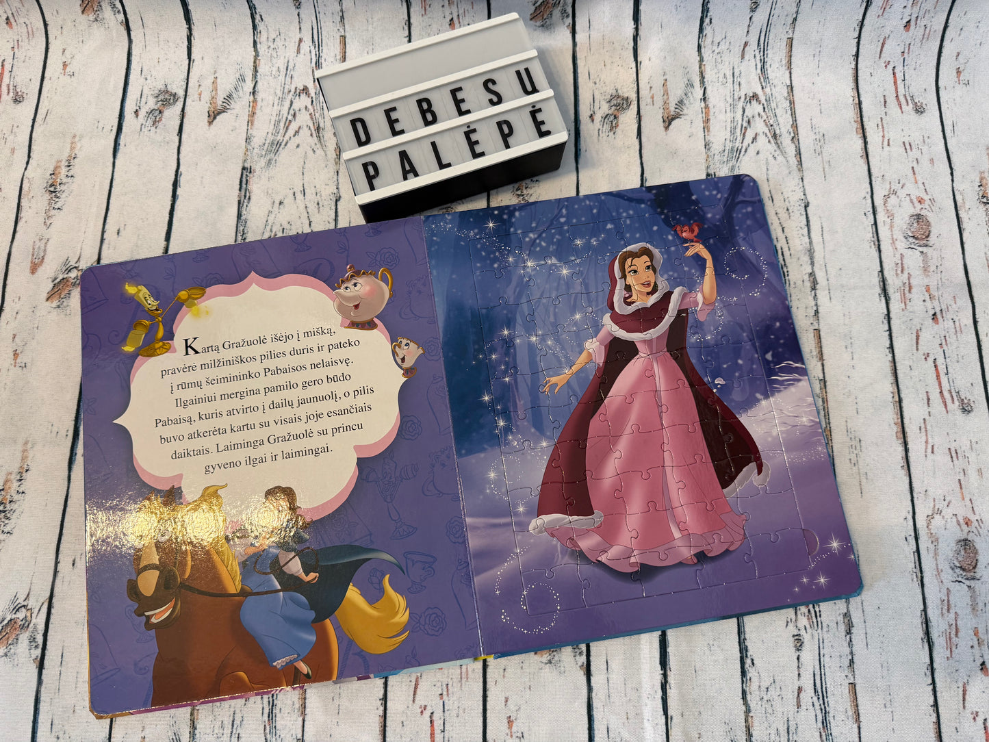 Disney Princesė didžioji dėlionių knyga su 50 detalių 🧩👑