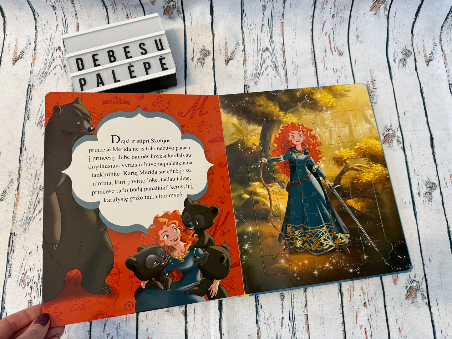 Disney Princesė didžioji dėlionių knyga su 50 detalių 🧩👑