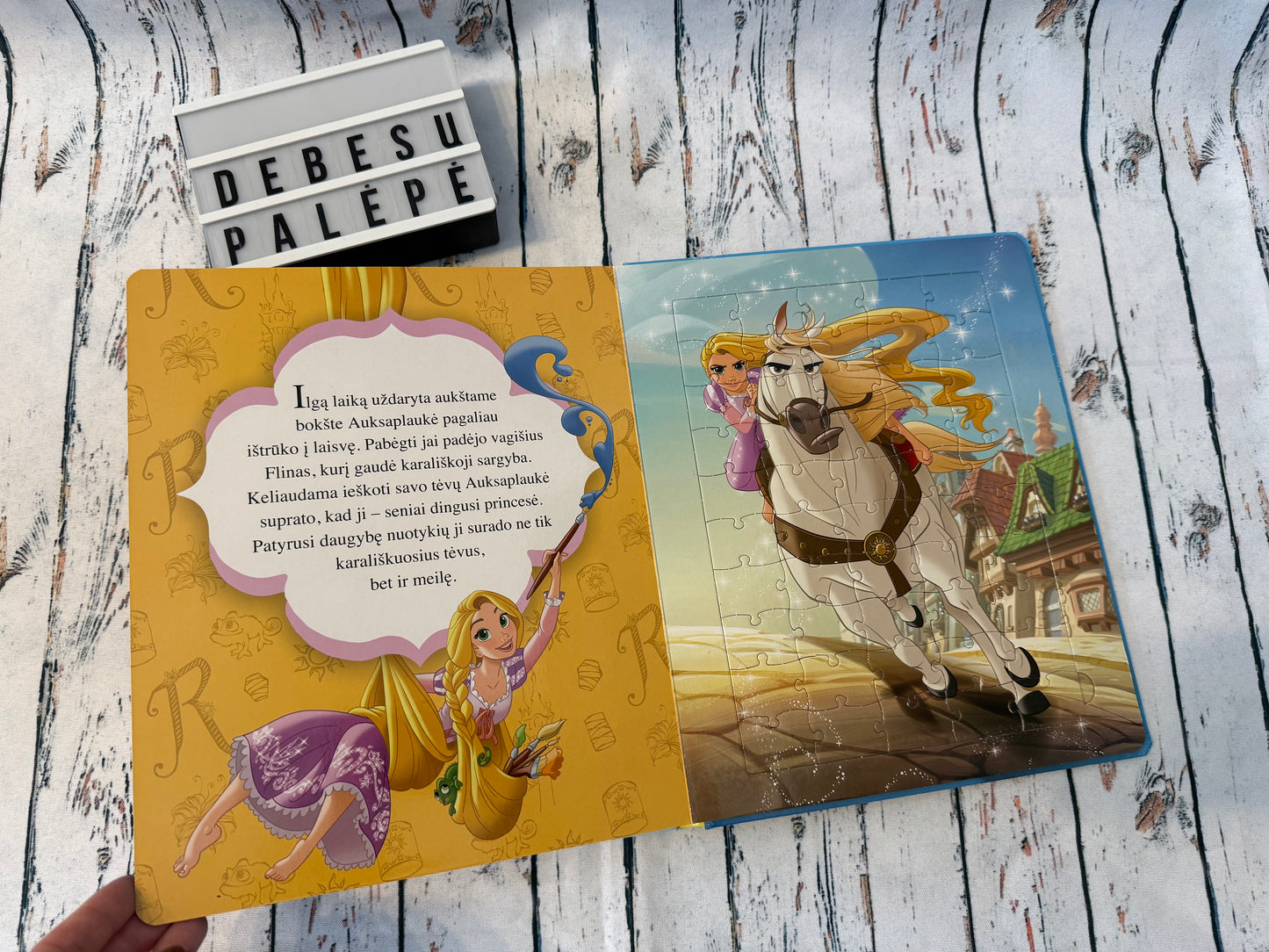 Disney Princesė didžioji dėlionių knyga su 50 detalių 🧩👑