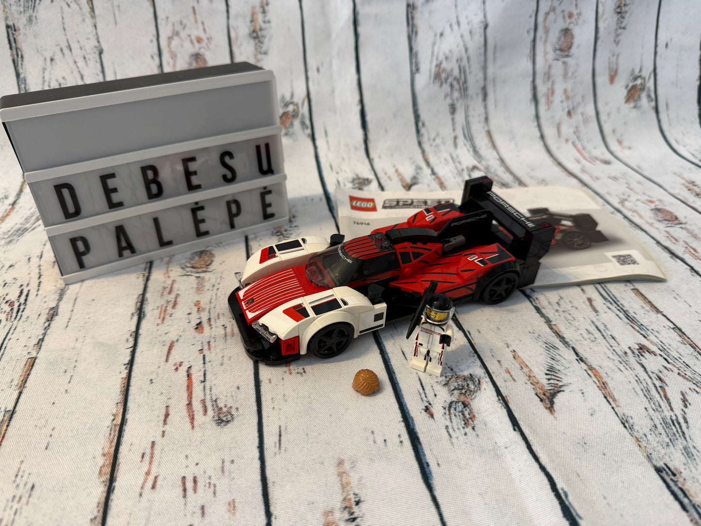 LEGO® 76916 Speed Champions Porsche lenktyninis automobilis su vairuotoju 🏎️