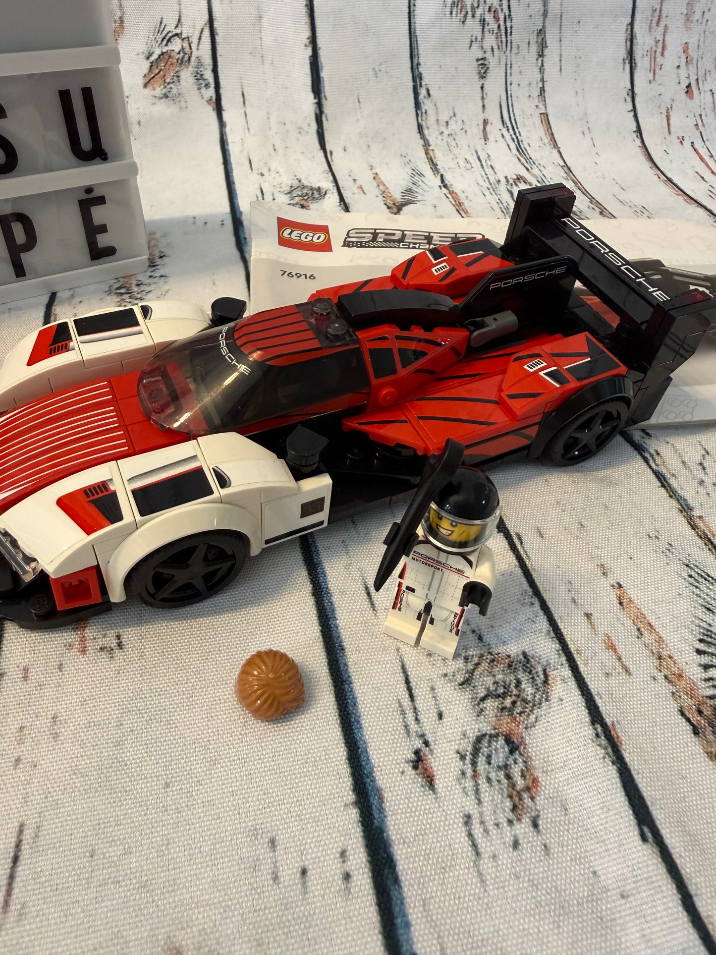 LEGO® 76916 Speed Champions Porsche lenktyninis automobilis su vairuotoju 🏎️