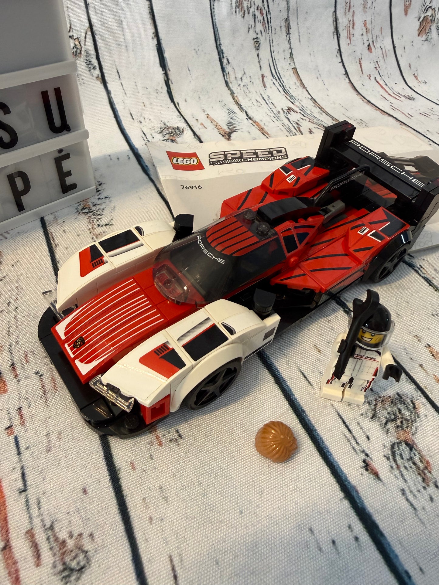 LEGO® 76916 Speed Champions Porsche lenktyninis automobilis su vairuotoju 🏎️