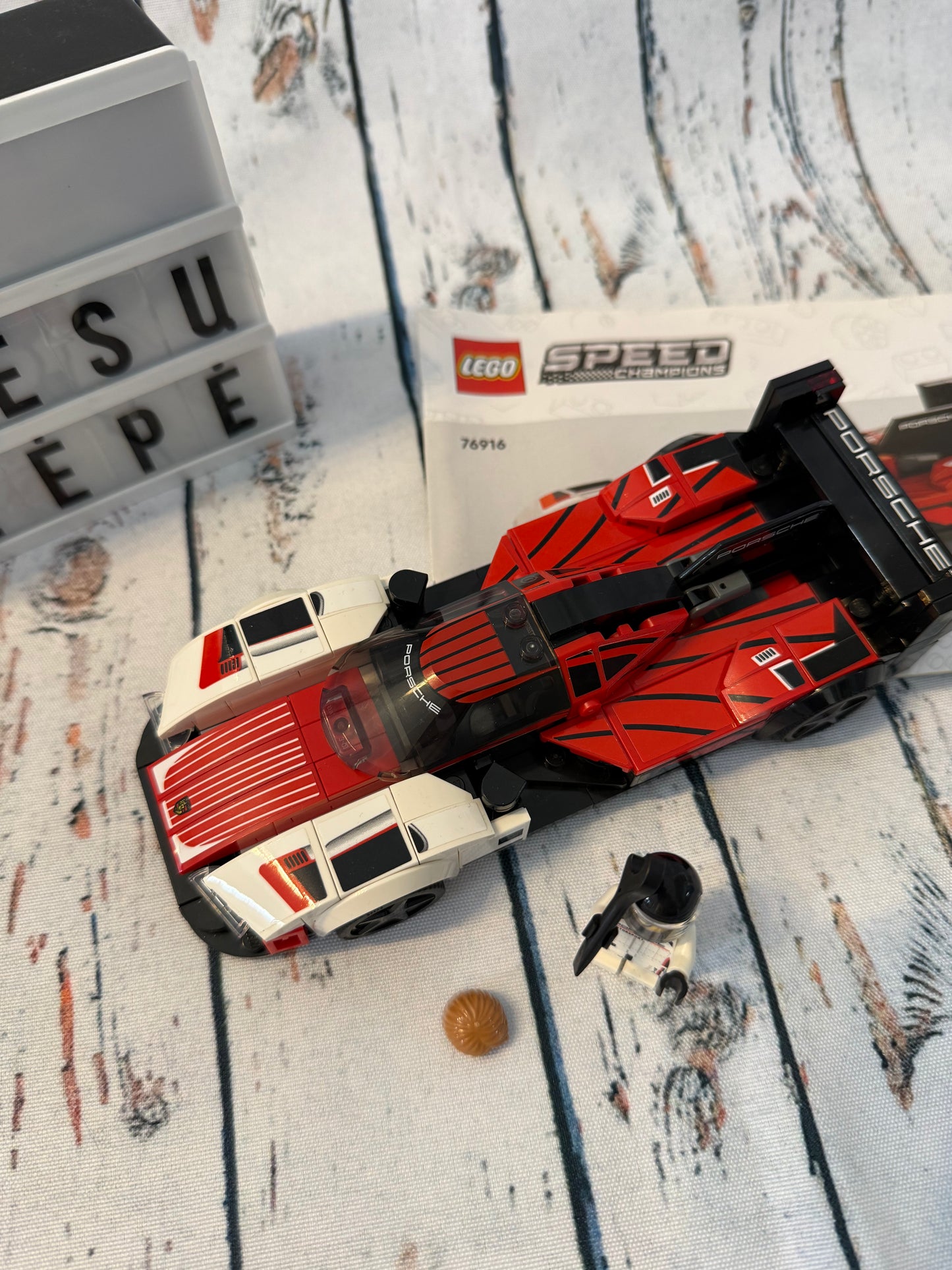LEGO® 76916 Speed Champions Porsche lenktyninis automobilis su vairuotoju 🏎️