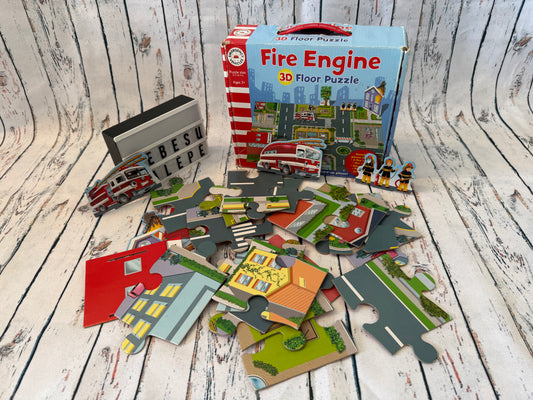 3D grindų dėlionė Fire Engine – gaisrininkų miestas