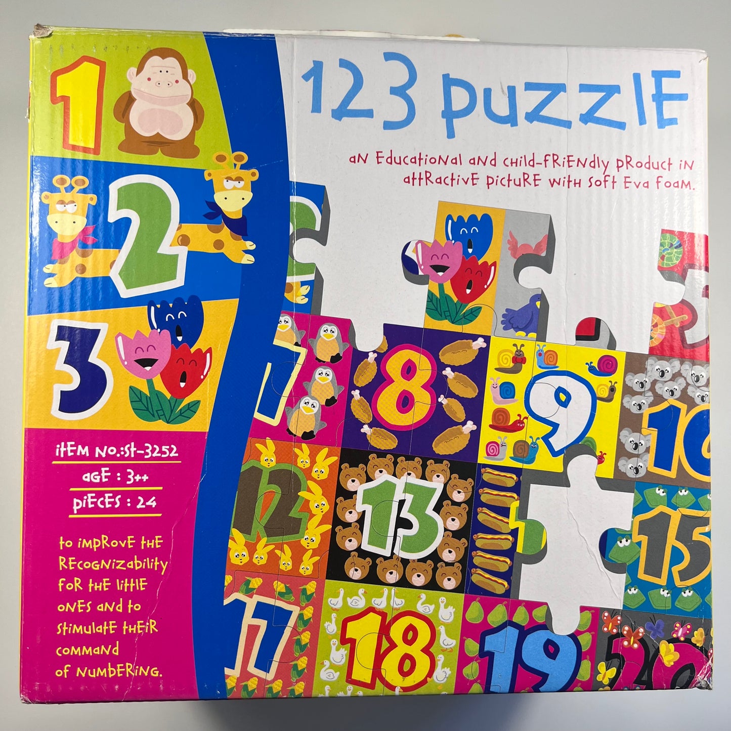 Minkšta dėlionė Skaičiai