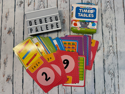 Times Tables daugybos kortelės vaikams