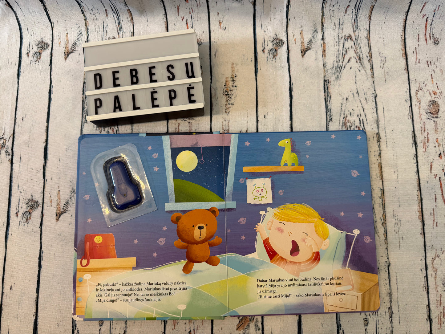 Ko ieškai, mažasis meškiuk? – knyga su projektoriumi 🔦🧸