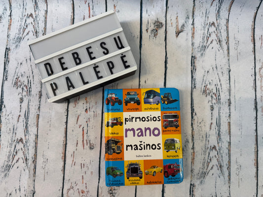 Pirmosios mano mašinos – pažintinė knygelė 🚗👶