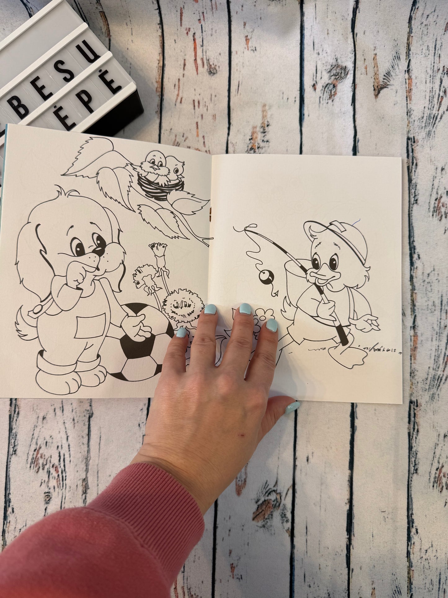 Mažas šunelis – spalvink ir skaityk knygelė 🐶🎨