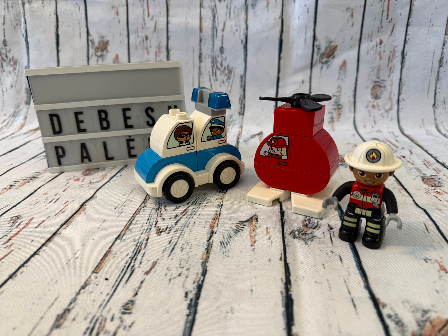 LEGO DUPLO gelbėjimo rinkinys – policija ir sraigtasparnis 🚓🚁
