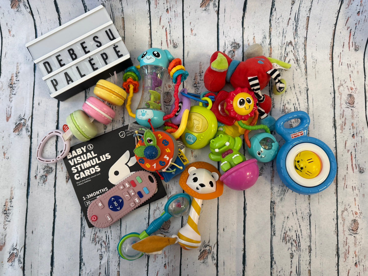 Kūdikių žaislų rinkinys Smalsiam mažyliui 🧸🌈