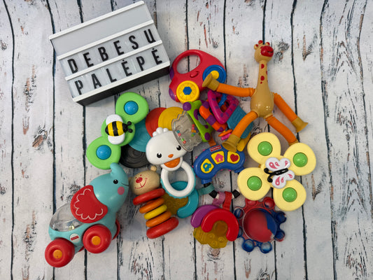 Sensorinių žaislų rinkinys mažyliui 🧸🌈