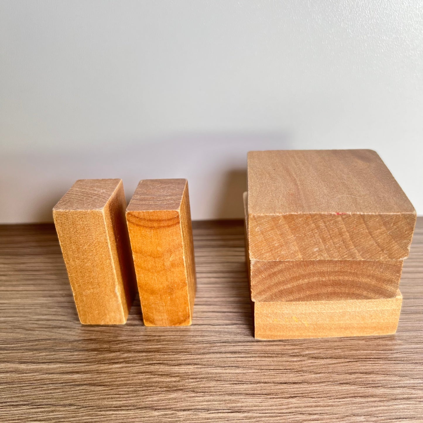 Medinių kaladėlių rinkinys