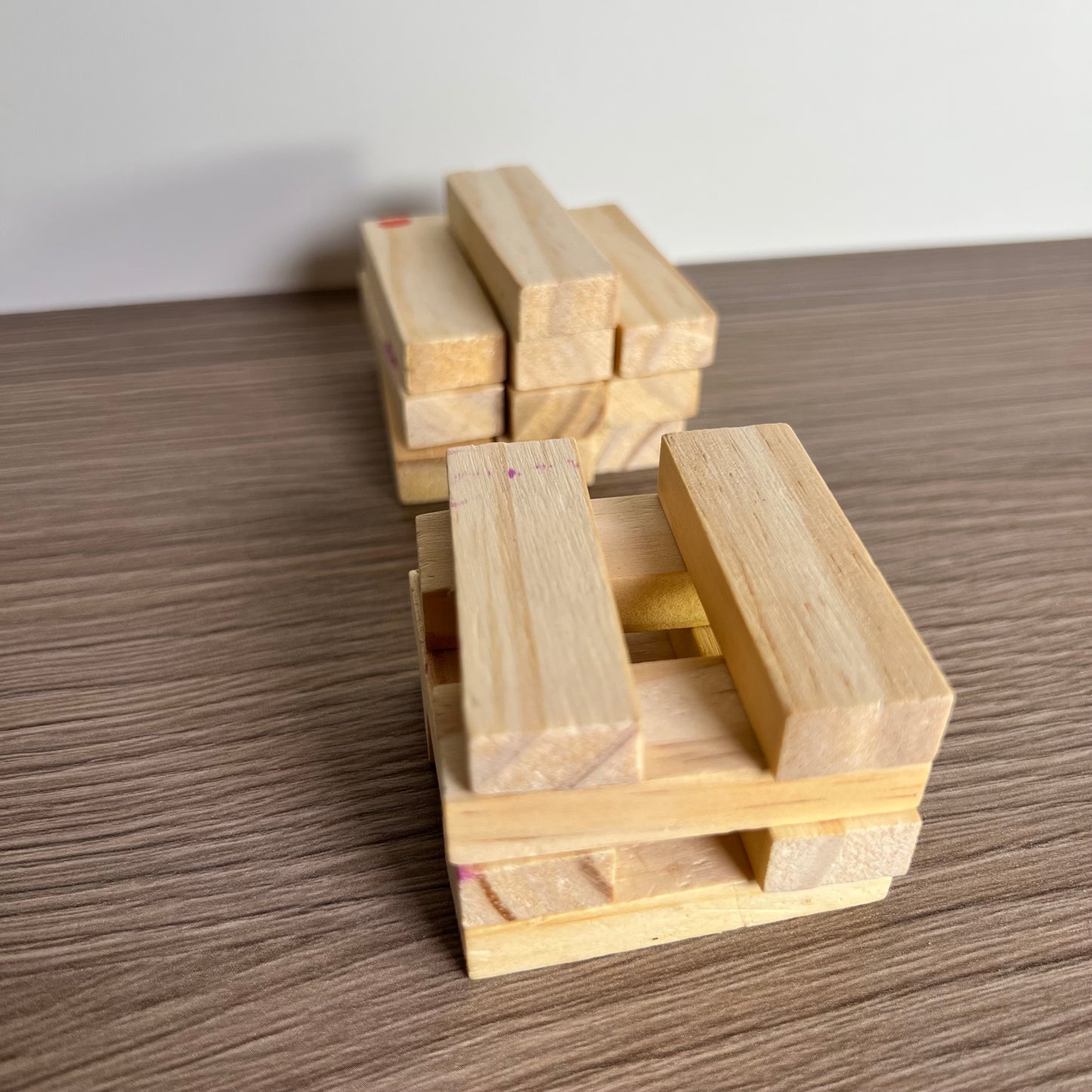 Medinių kaladėlių rinkinys