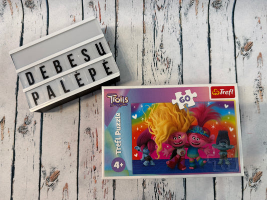 🌈 Trolls dėlionė mažiesiems svajotojams