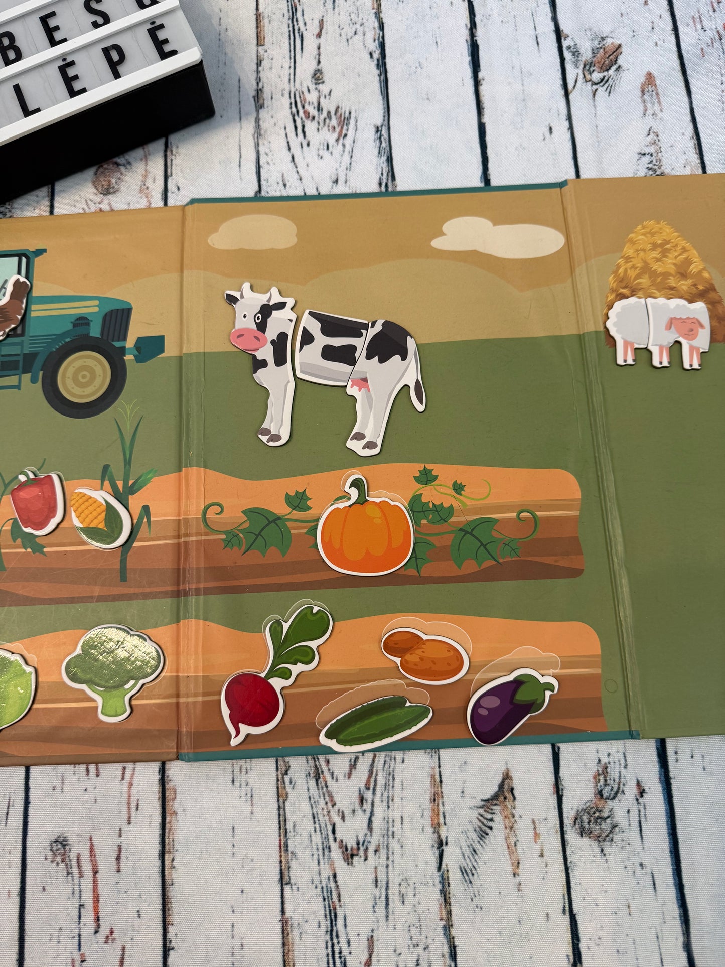 🚜🧲 Magnetic Farm Puzzle magnetinis ūkio žaidimas