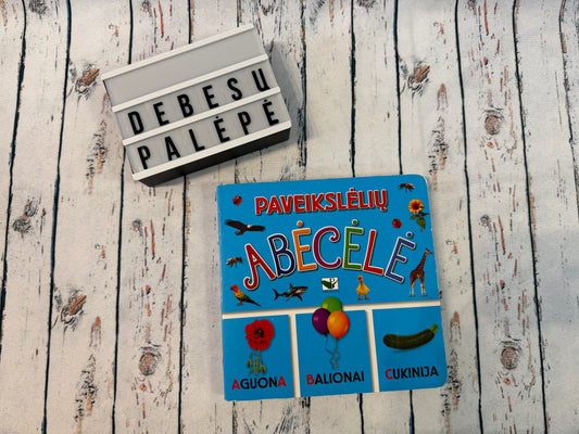 🔤🦒 Paveikslėlių abėcėlė mažiesiems