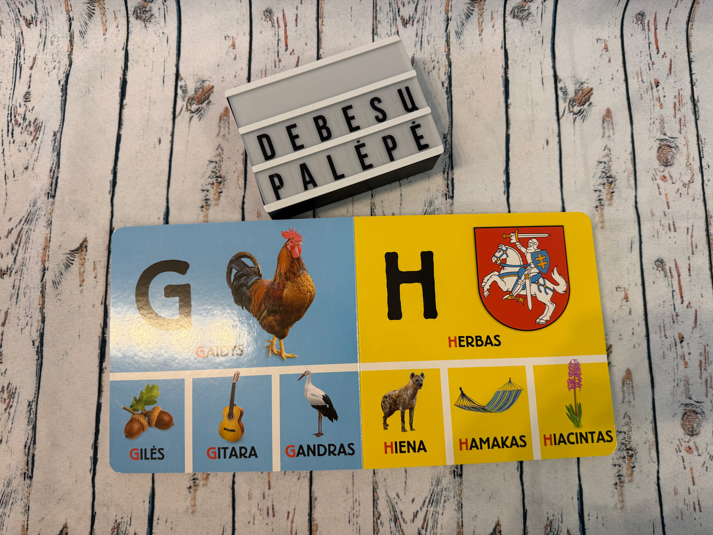 🔤🦒 Paveikslėlių abėcėlė mažiesiems