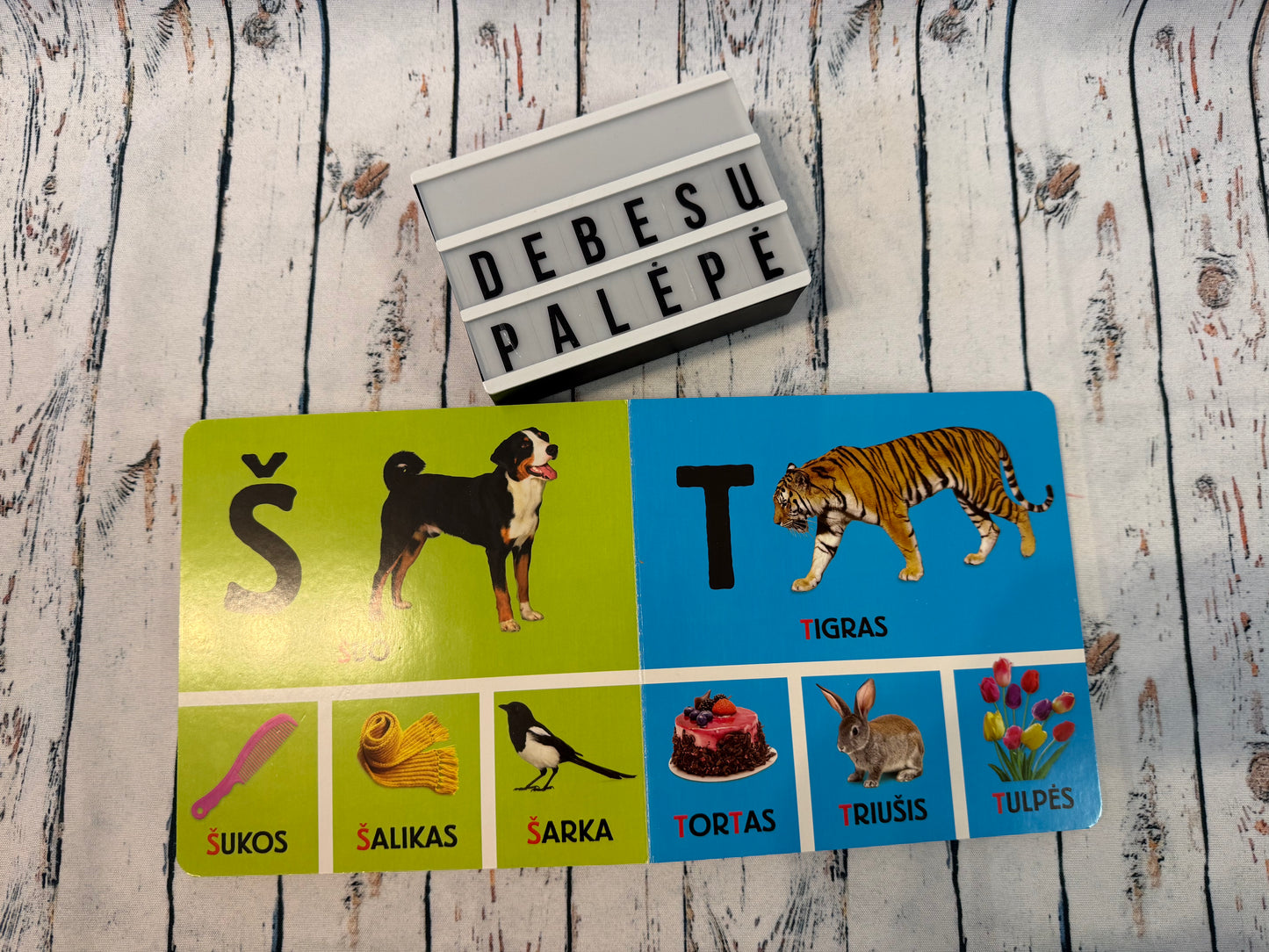 🔤🦒 Paveikslėlių abėcėlė mažiesiems