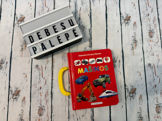 🚗📚 Mašinų pasaulio knygelė mažyliams