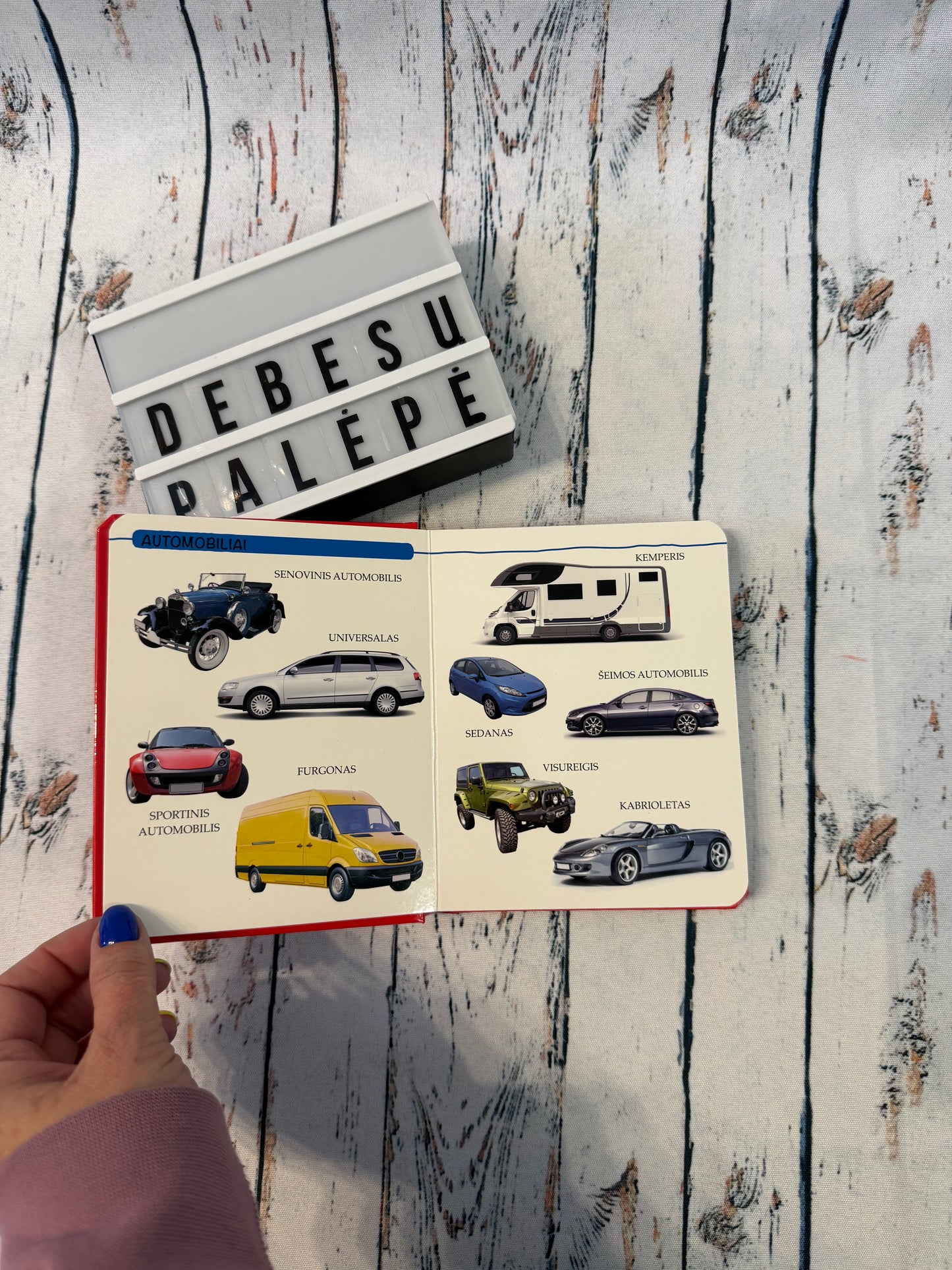 🚗📚 Mašinų pasaulio knygelė mažyliams