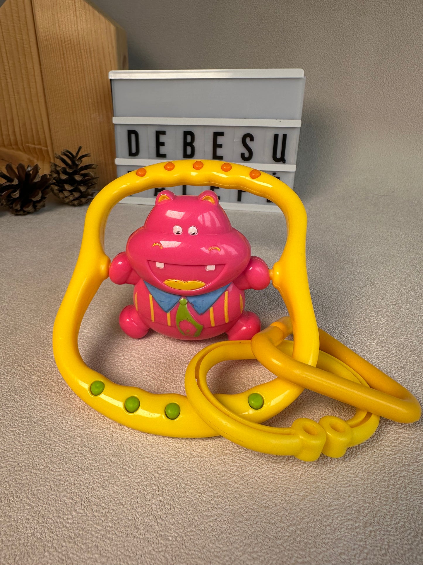 Lavinamųjų žaisliukų rinkinys "Barškučių draugija mažiesiems 🐘🌸"