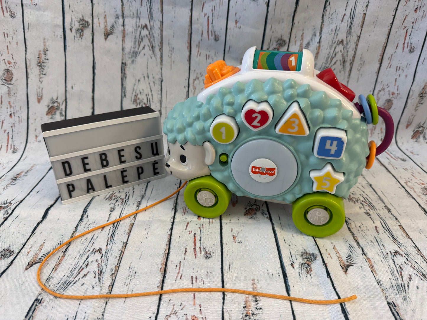 🦔🎶 Fisherprice kalbantis ežiukas ant ratukų