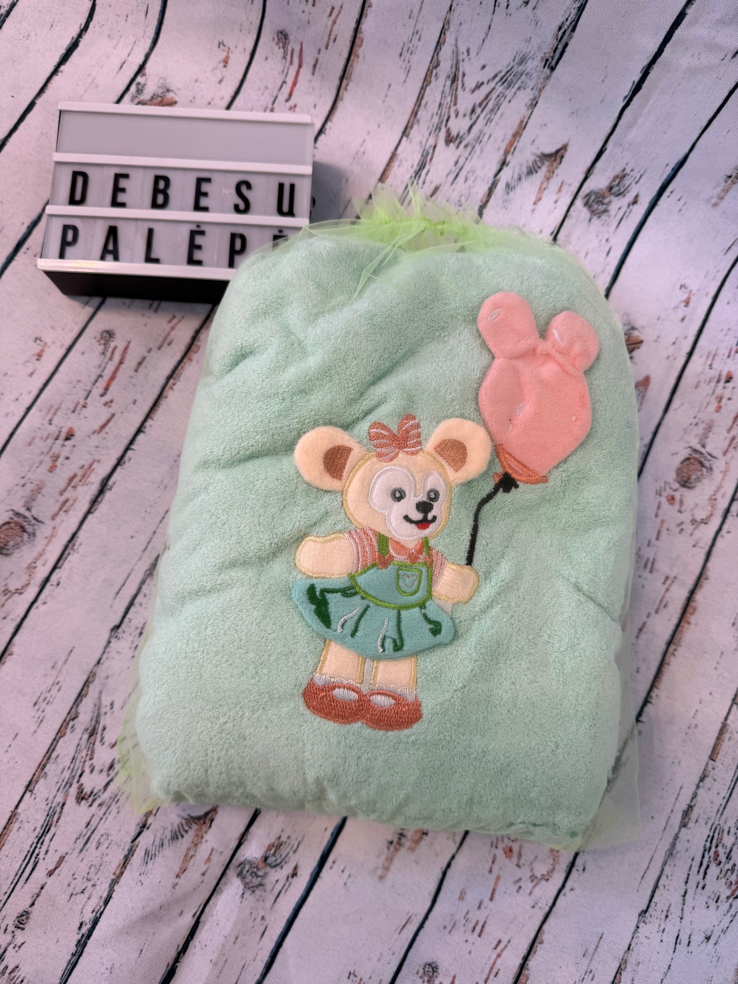 🧸🩷 Švelnūs kūdikio rankšluostukai su peliuku
