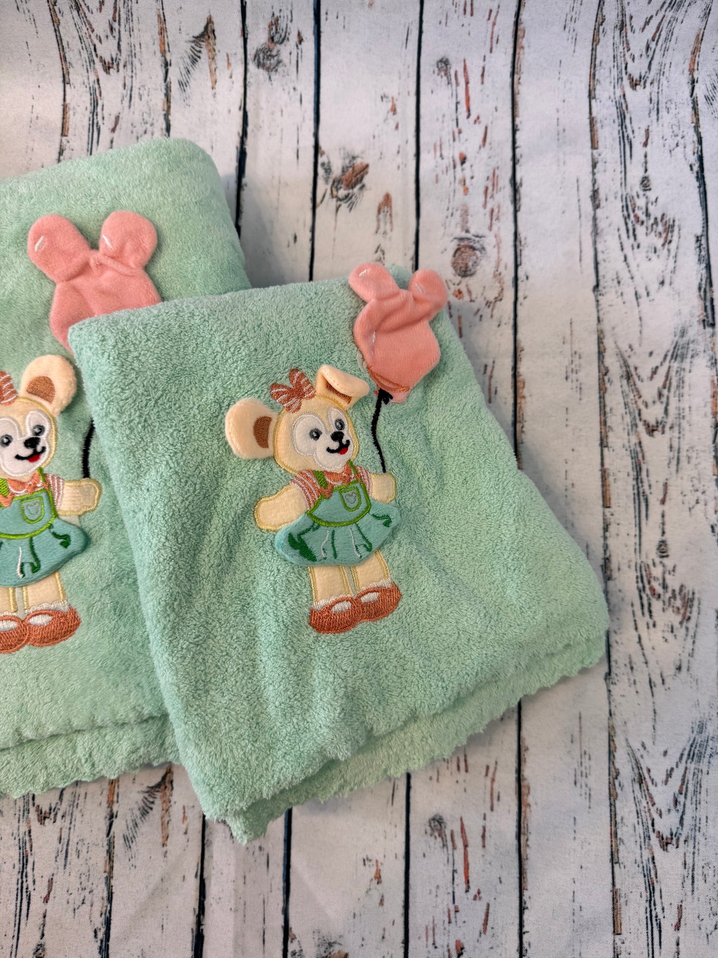 🧸🩷 Švelnūs kūdikio rankšluostukai su peliuku