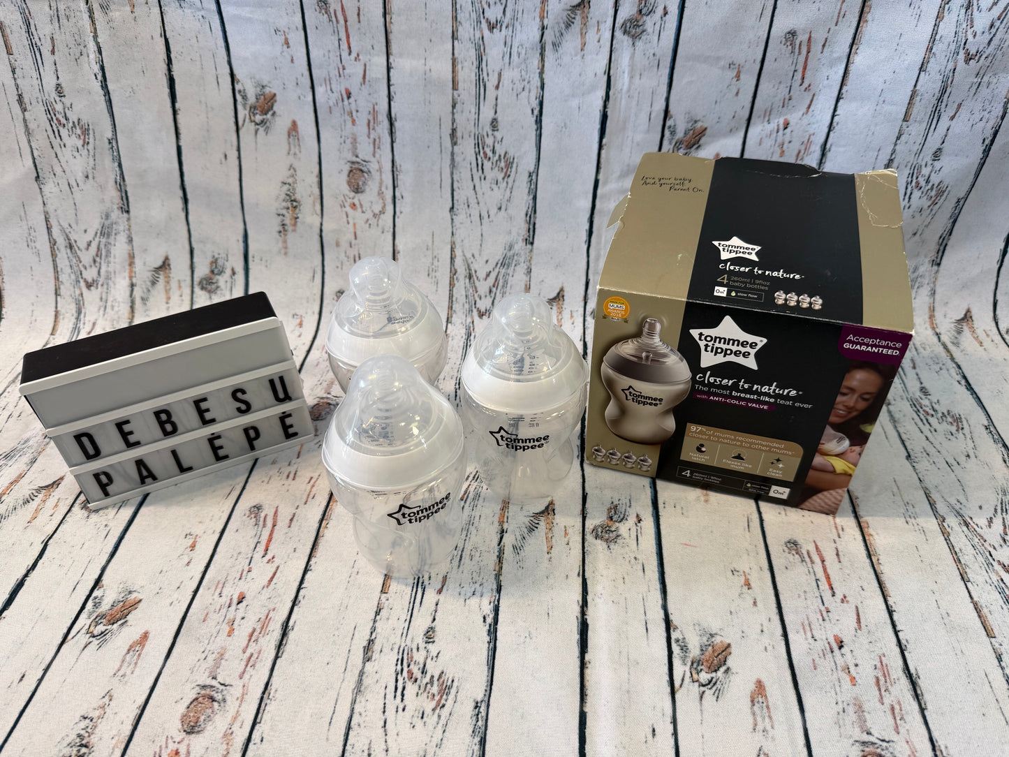 🍼🤍 Tommee Tippee Closer to Nature buteliukų rinkinys