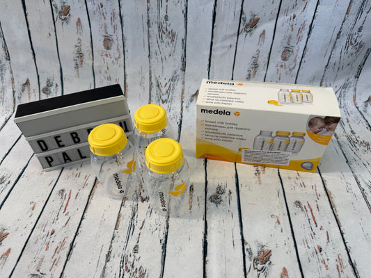 🍼💛 Medela motinos pieno laikymo buteliukų rinkinys