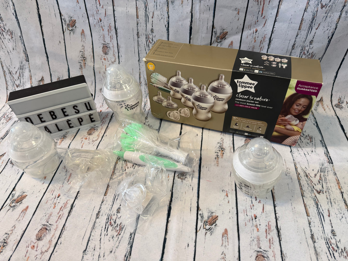 🍼🤍 Tommee Tippee Closer to Nature naujagimio rinkinys