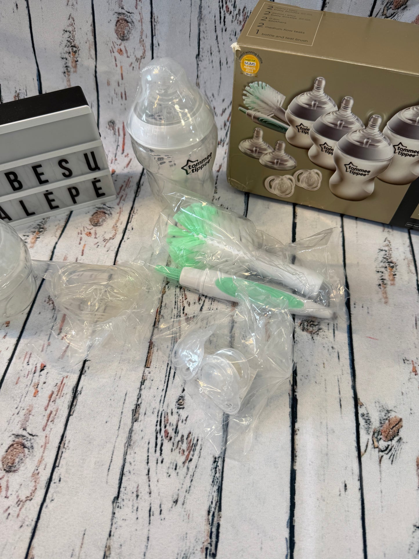 🍼🤍 Tommee Tippee Closer to Nature naujagimio rinkinys