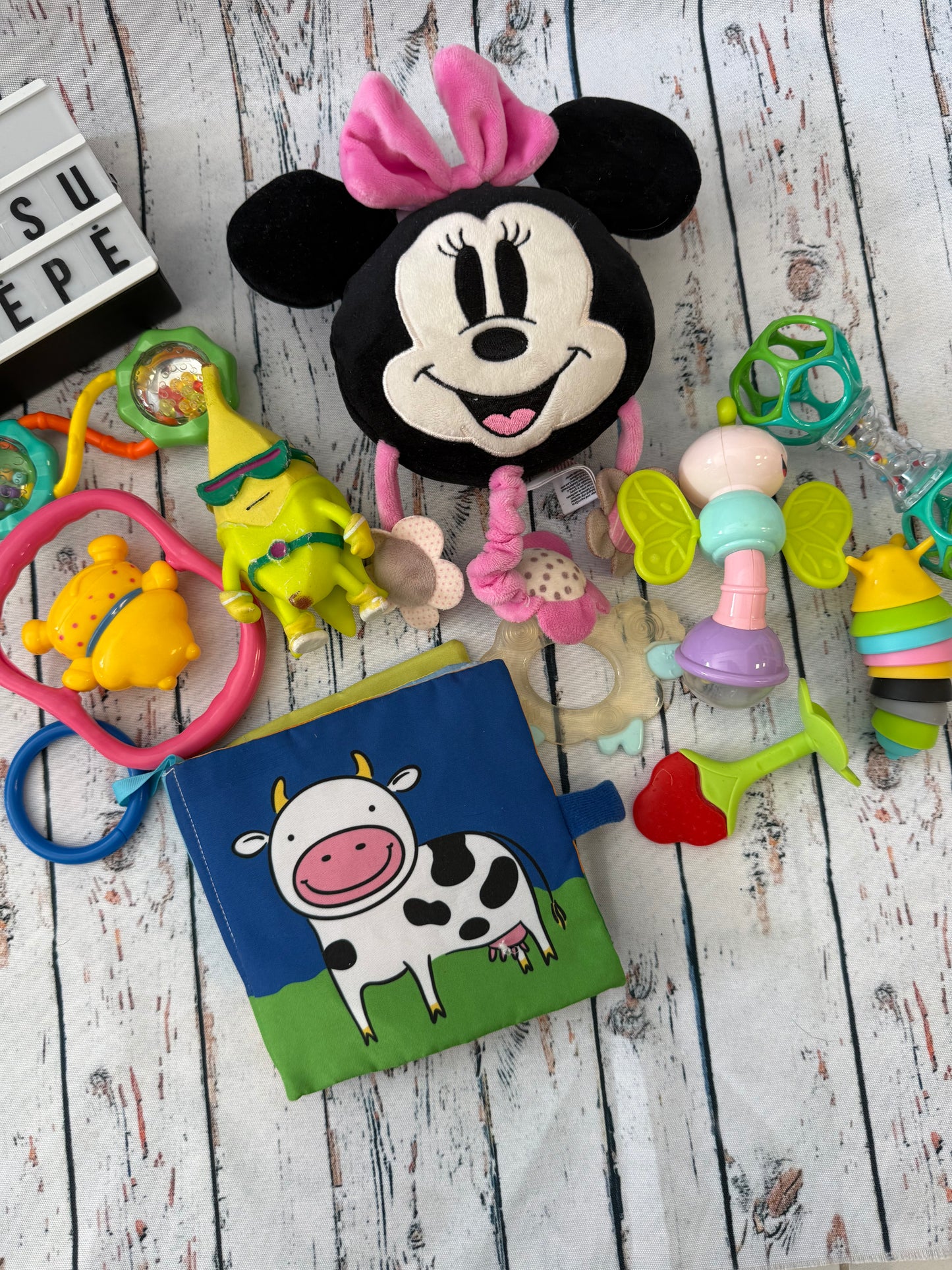 🎀🐭 Minnie ir mažylio lavinamųjų žaisliukų rinkinys