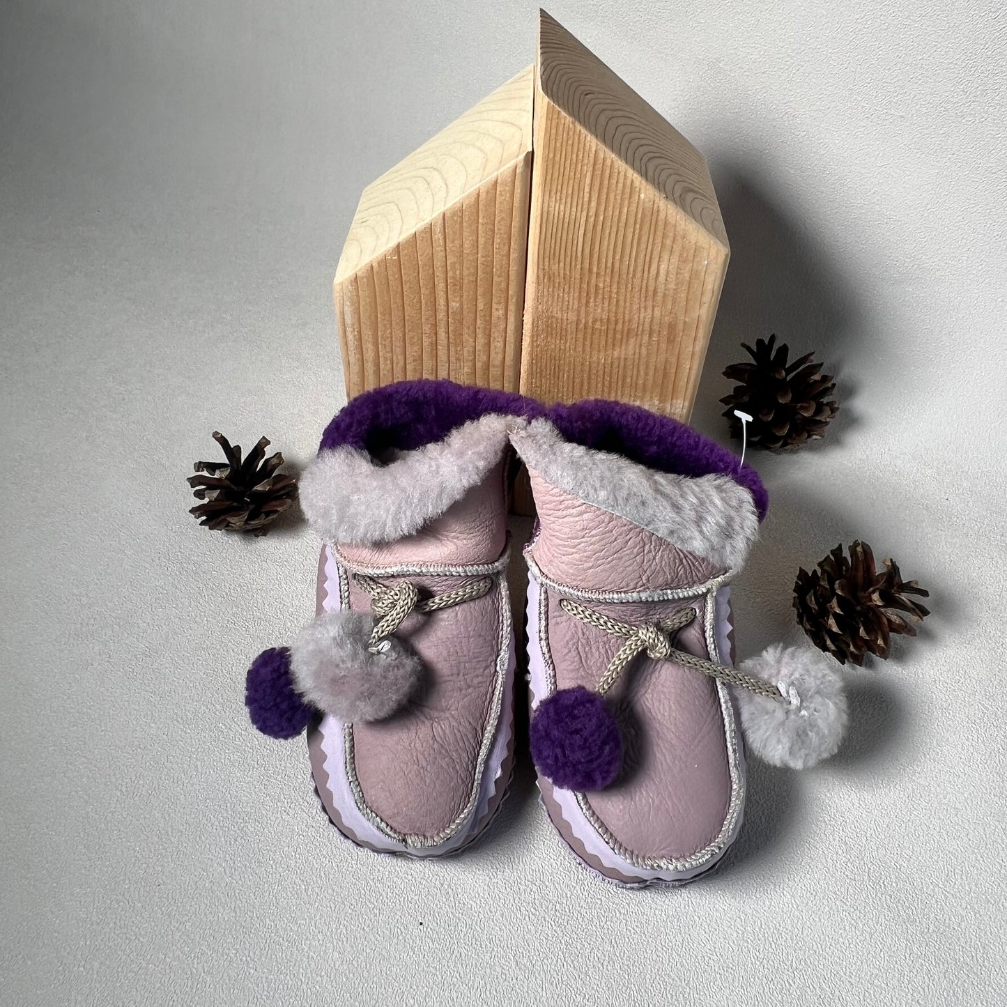 Šlepetės su kailiuku