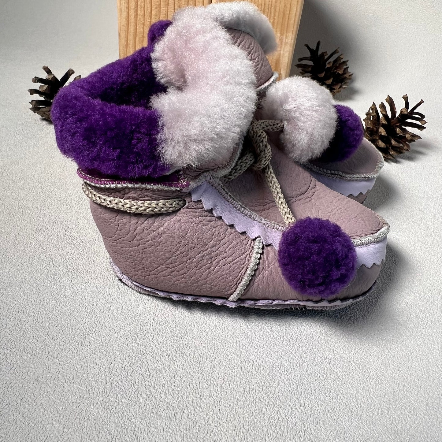 Šlepetės su kailiuku