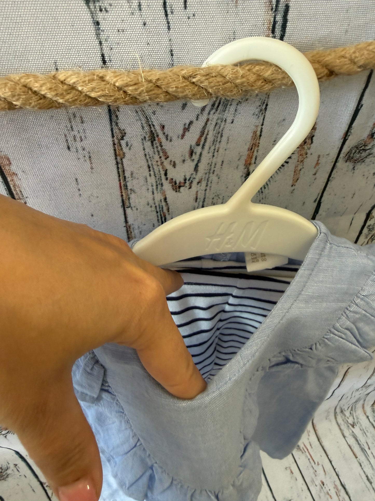 Vasariškas palaidinės ir timpučių komplektas H&M