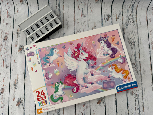 🦄🌈 Clementoni Maxi dėlionė Vienaragiai (24 detalės)