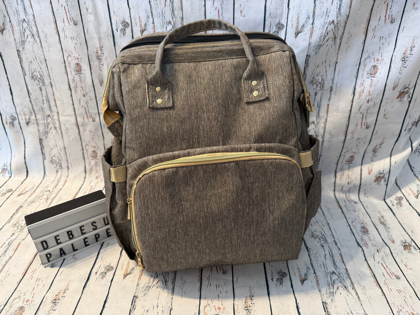 🎒👶 Mamos kuprinė su vystymo gultu 2 viename