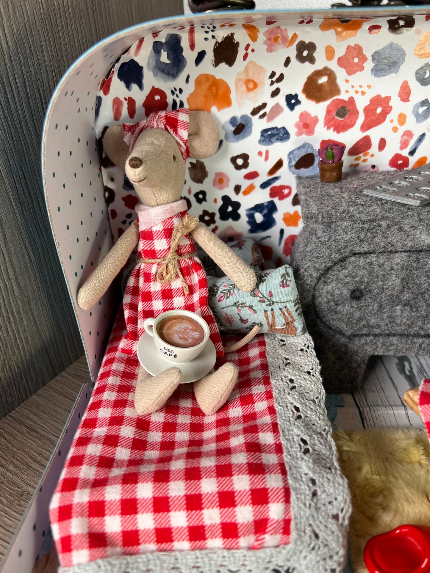 Lagaminėlis su Maileg pelyte