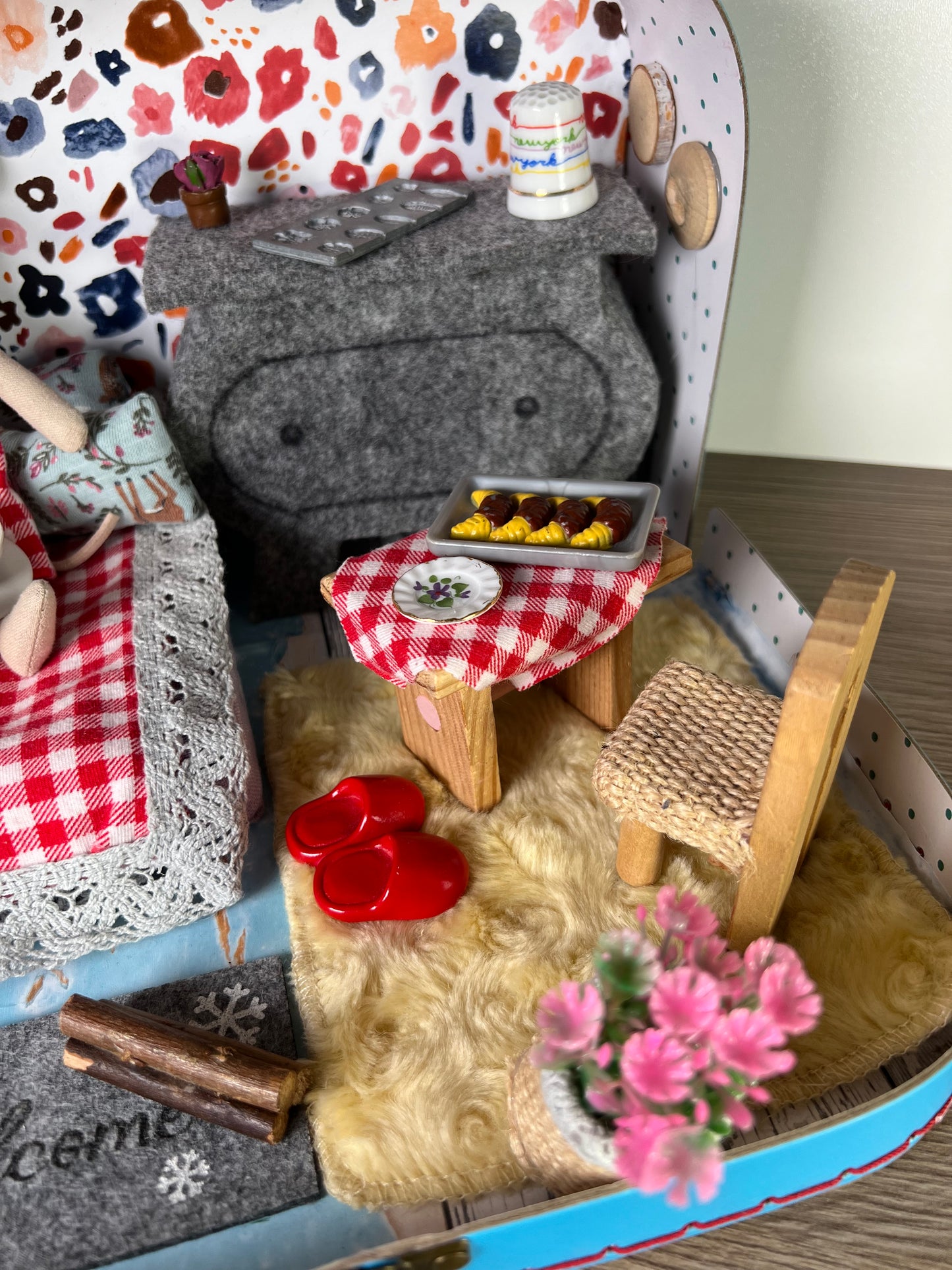 Lagaminėlis su Maileg pelyte