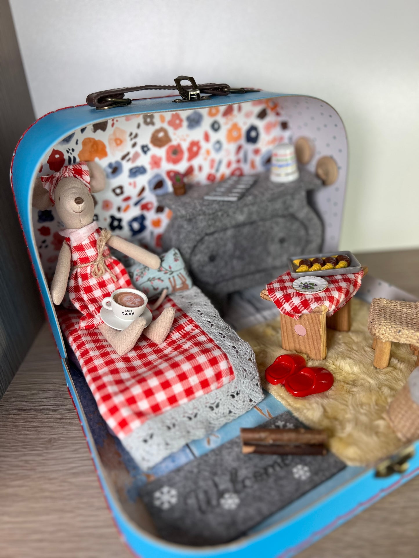 Lagaminėlis su Maileg pelyte